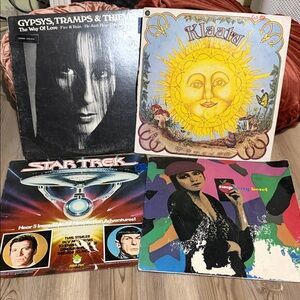 Vintage Vinyl Record Collection Cher, Prince, Star Trek and Klaatu